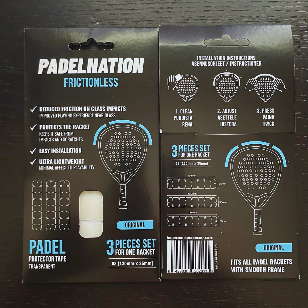 Padelnation - Frictionless Frame protector for padel racket
